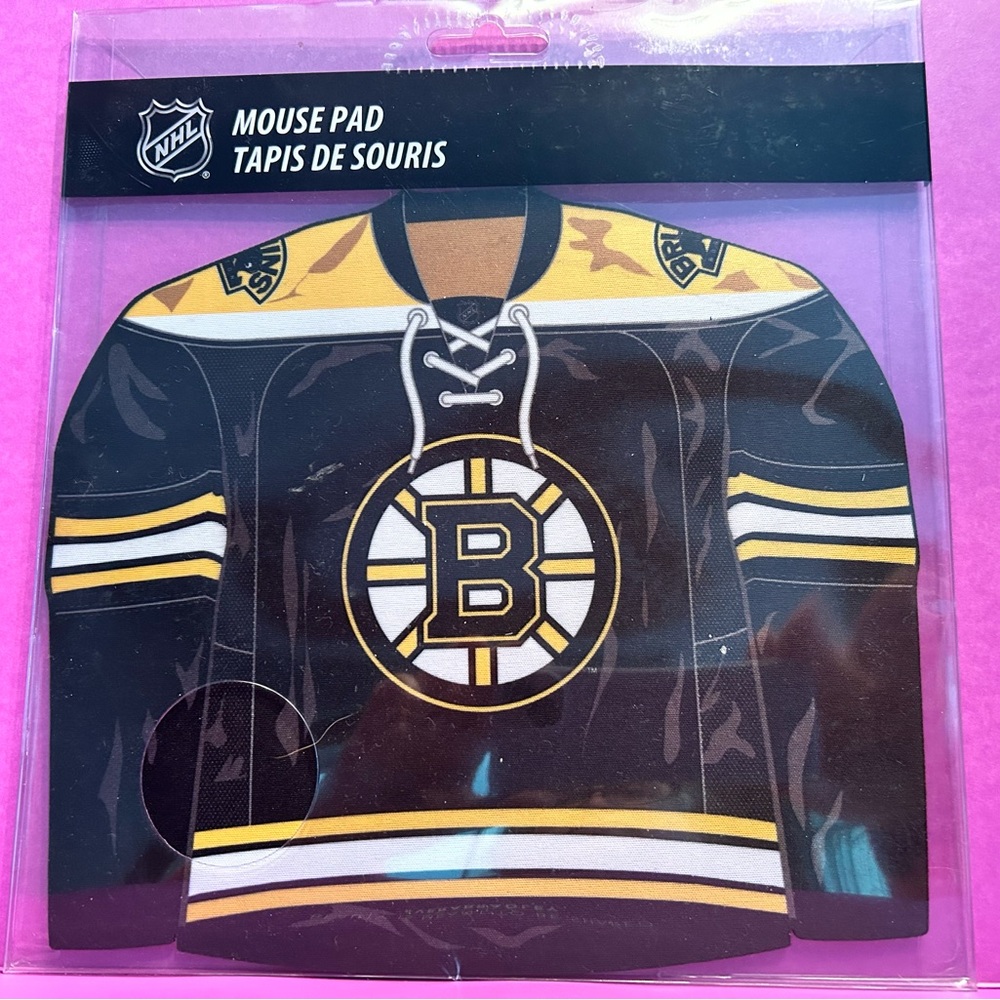 NHL Vintage Bruins Mouse Pad with Logo